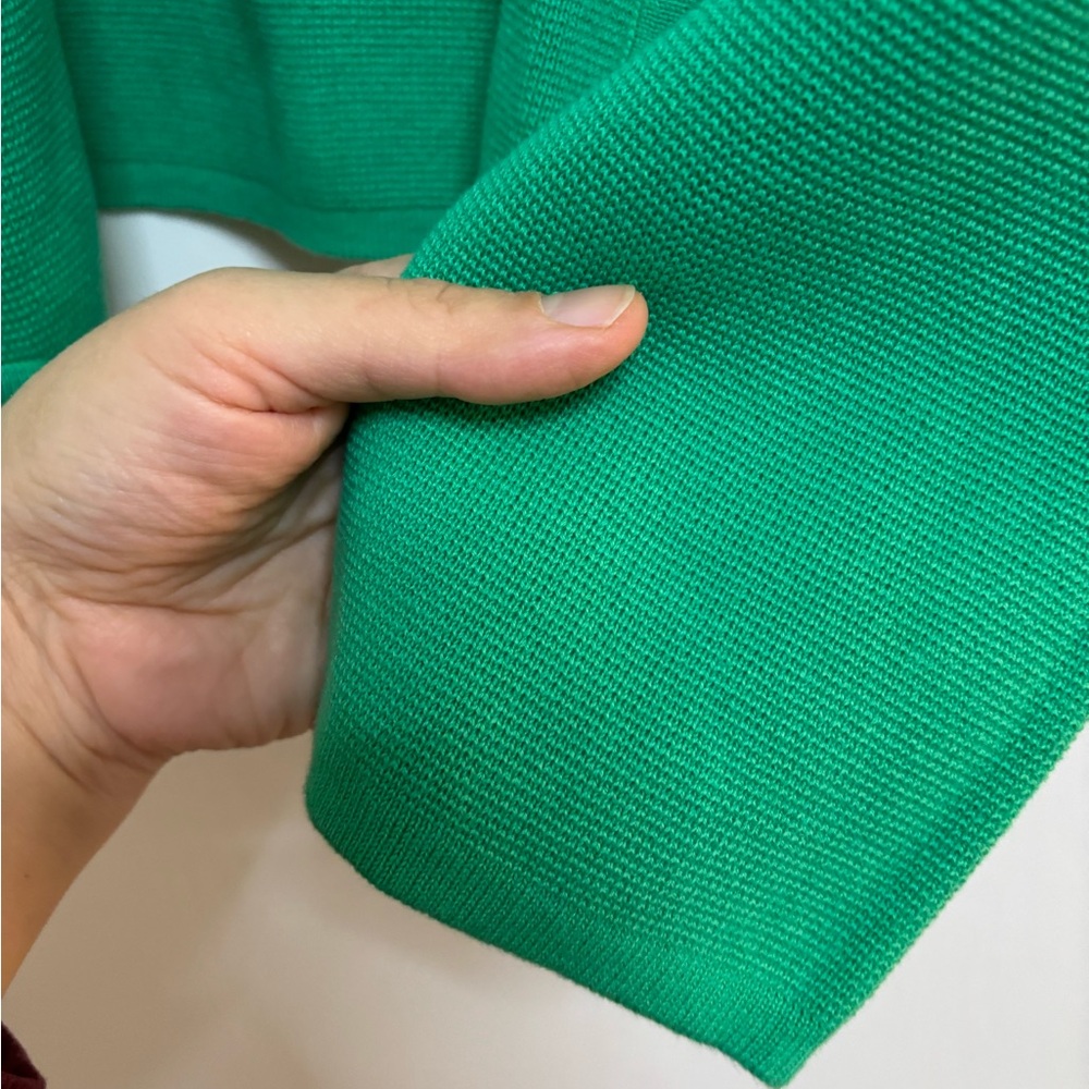 Loft XL Knit Kelly Green Open Cardigan - Picture 5 of 5